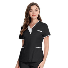 Load image into Gallery viewer, Nursing Scrub Tops Shirt Uniform Workwear Women Health Workers Femme Beauty Salon Clothes Nurse Nursing Working Uniform hemsire