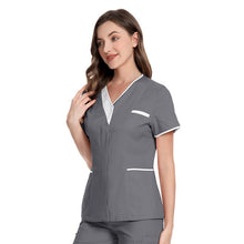 Load image into Gallery viewer, Nursing Scrub Tops Shirt Uniform Workwear Women Health Workers Femme Beauty Salon Clothes Nurse Nursing Working Uniform hemsire