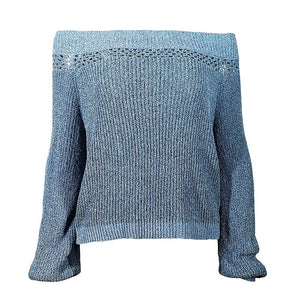 Off Shoulder Sweater Knitwear Korean Fashion Lantern Sleeve Women Sweaters And Pullovers Sexy Winter Knitted Jumpers