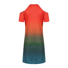 Load image into Gallery viewer, Off-shoulder Women&#39;smini Dresses Gradient Print Oversized Strapless Dress Fashion V-neck Pullover Casual Dress Robe Longue Femme