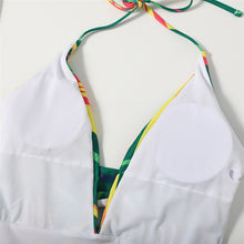 Load image into Gallery viewer, One Piece Swimsuit Bathing Suit Bikini 2021 Swimsuit Sports V Neck Slim Waist Sling Sexy Strapless