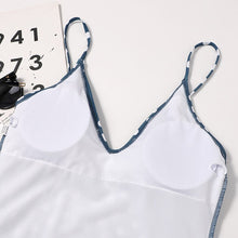 Load image into Gallery viewer, One Piece Swimsuit Beachwear Summer Swimwear Women V Neck Strapless Printing Sandy Beach Thin Sling