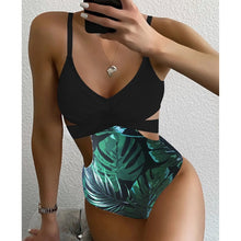 Load image into Gallery viewer, One Piece Swimsuit Women 2021 Sexy Swimwear Female High Waist Bikini Push Up Beach Wear Swimming for Bathing Suit Woman Monokini