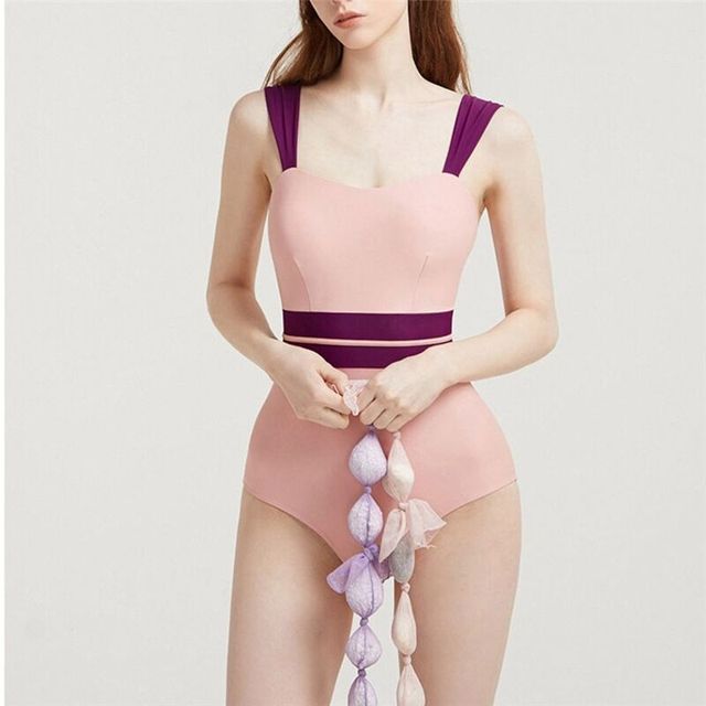 One Piece Swimsuit Women Black Swimwear Open Back Monokini Swim Suit Trikini Padded Bathing Suit Summer Swimwear