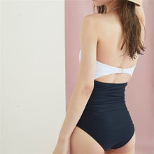Load image into Gallery viewer, One Piece Swimsuit Women Cut Out Swimwear Halter Monokini Backless Swim Suit Padded Bathing Suit Korea Swimwear