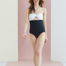 Load image into Gallery viewer, One Piece Swimsuit Women Cut Out Swimwear Halter Monokini Backless Swim Suit Padded Bathing Suit Korea Swimwear