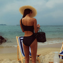 Load image into Gallery viewer, One Piece Swimwear Women Cut Out Swimwear Solid Swimsuit Padded Bathing Suit Sexy Monokini Summer Beachwear For Asian