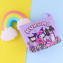 Load image into Gallery viewer, Original Sanrio Anime Wallet Hello Kitty Women Bag Kulomi Melody Cinnamoroll Cartoons Mini Coin Purse Portable ID Card Holders