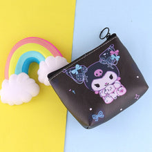 Load image into Gallery viewer, Original Sanrio Anime Wallet Hello Kitty Women Bag Kulomi Melody Cinnamoroll Cartoons Mini Coin Purse Portable ID Card Holders