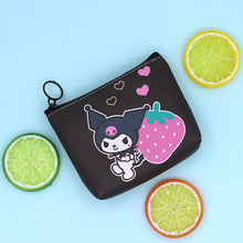 Load image into Gallery viewer, Original Sanrio Anime Wallet Hello Kitty Women Bag Kulomi Melody Cinnamoroll Cartoons Mini Coin Purse Portable ID Card Holders