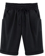 Load image into Gallery viewer, Oversized Women Summer Cotton linen Shorts Casual Ladies Drawstring Elastic Loose Short Trousers Plus Size S-8XL WDC2019