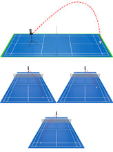 Load image into Gallery viewer, Free shipping osherhome Badminton Training Machine Automatic Badminton Serve Equipment Practice Device Intermediate Solo Trainer Shuttlecocks Feeder Shooter wit