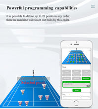 Load image into Gallery viewer, Free shipping osherhome Badminton Training Machine Automatic Badminton Serve Equipment Practice Device Intermediate Solo Trainer Shuttlecocks Feeder Shooter wit