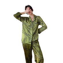 Load image into Gallery viewer, Pajama Set Women Silk Sleepwear Set Sleep Tops Satin Pajamas Two Piece Set Summer Pj Sets for Women Lounge Sets Lingere