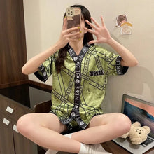 Load image into Gallery viewer, Pajamas For Women Summer High-Quality Silk Women&#39;S 2 Piece Set Pajama Pants Women Thin Satin Home Dress Women Can Wear Outside