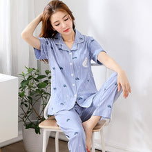 Load image into Gallery viewer, Pajamas Women Sleepwear Summer Shorts Pyjamas Cotton Soft Breathable Pijamas Fashion Homewear Women Love Print Sleepwear