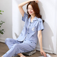 Load image into Gallery viewer, Pajamas Women Sleepwear Summer Shorts Pyjamas Cotton Soft Breathable Pijamas Fashion Homewear Women Love Print Sleepwear
