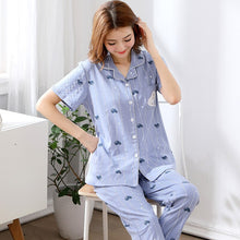 Load image into Gallery viewer, Pajamas Women Sleepwear Summer Shorts Pyjamas Cotton Soft Breathable Pijamas Fashion Homewear Women Love Print Sleepwear