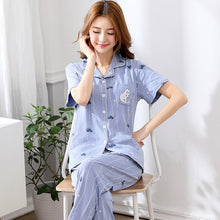 Load image into Gallery viewer, Pajamas Women Sleepwear Summer Shorts Pyjamas Cotton Soft Breathable Pijamas Fashion Homewear Women Love Print Sleepwear