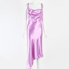 Load image into Gallery viewer, Party Dress Women Winter Summer Suit For Sexy Swing Irregular Skirt 2022 New Backless High Waist Slim Print Polyester Sierra