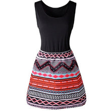 Load image into Gallery viewer, Patchwork Casual Fashion Mini Summer Women Dress Robe Courte Femme Sukienki Damskie Vestidos De Verano Mujer Sukienka Letnia