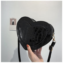 Load image into Gallery viewer, Patent Leather Women Shoulder Crossbody Bags Peach Heart Shape Ladies Small Messenger Bag Female Lovely Clutch Purse Handbags