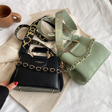 Load image into Gallery viewer, Pequeno couro do plutônio bolsa de ombro crossbody com alça curta para as mulheres  hit inverno moda casual bolsas e bolsas