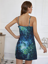 Load image into Gallery viewer, Plant Print Mini Night Dress Sexy Nighties Cute Nightgown Comfy Sleepwear Classic Nightwear