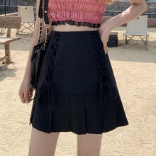 Load image into Gallery viewer, Pleated Sexy Skirt Women Summer 2021 High-waisted Streetwear Casual Mini Skirts Y2k Bandage Design Sweet Fashion Korean Clothing
