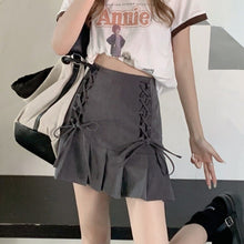 Load image into Gallery viewer, Pleated Sexy Skirt Women Summer 2021 High-waisted Streetwear Casual Mini Skirts Y2k Bandage Design Sweet Fashion Korean Clothing