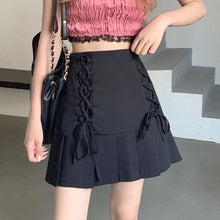 Load image into Gallery viewer, Pleated Sexy Skirt Women Summer 2021 High-waisted Streetwear Casual Mini Skirts Y2k Bandage Design Sweet Fashion Korean Clothing