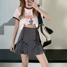 Load image into Gallery viewer, Pleated Sexy Skirt Women Summer 2021 High-waisted Streetwear Casual Mini Skirts Y2k Bandage Design Sweet Fashion Korean Clothing