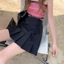 Load image into Gallery viewer, Pleated Sexy Skirt Women Summer 2021 High-waisted Streetwear Casual Mini Skirts Y2k Bandage Design Sweet Fashion Korean Clothing