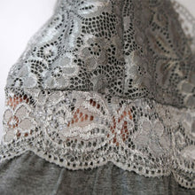 Load image into Gallery viewer, Plus Size Cotton Pajama Set Sexy Lace Top And Shorts V-Neck Sleeveless Sleepwear Set Camisole Bowknot Shorts Set