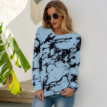 Load image into Gallery viewer, Plus Size Fashion T-shirt V-Neck Tops Casual Autumn Winter Pullover Ladies Female Women Print Sweatshirt Long Sleeve Blusas Tops