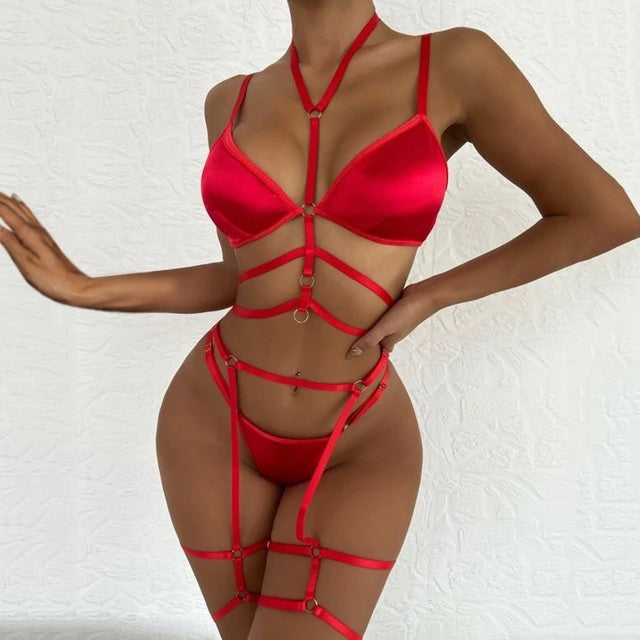 Plus Size Lingerie Sexy Hot Erotic Underwear Bra Set Erotic Costume Lace Sexy Dress Babydoll Exotic Sleepwear Bra And Panty Set