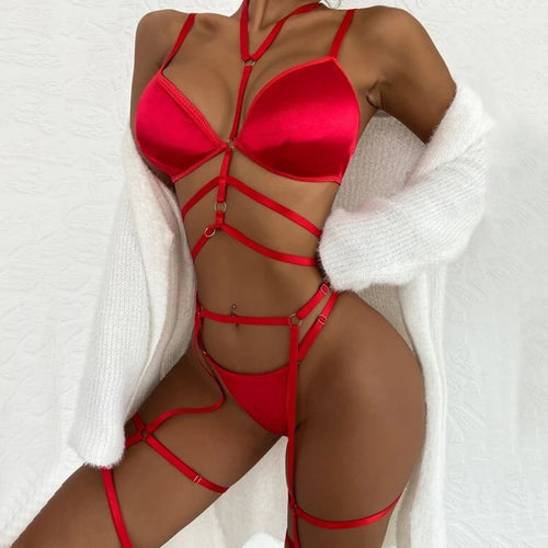 Plus Size Lingerie Sexy Hot Erotic Underwear Bra Set Erotic Costume Lace Sexy Dress Babydoll Exotic Sleepwear Bra And Panty Set