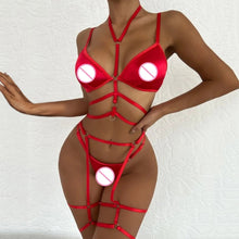 Load image into Gallery viewer, Plus Size Lingerie Sexy Hot Erotic Underwear Bra Set Erotic Costume Lace Sexy Dress Babydoll Exotic Sleepwear Bra And Panty Set