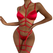 Load image into Gallery viewer, Plus Size Lingerie Sexy Hot Erotic Underwear Bra Set Erotic Costume Lace Sexy Dress Babydoll Exotic Sleepwear Bra And Panty Set