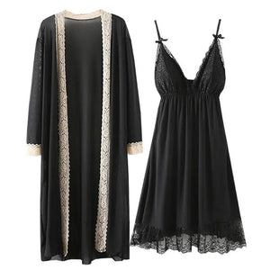 Plus Size Women Pajamas Can Be Worn Outside The Home Clothes Sexy Lingerie Lace Suspender Skirt Womens 2 Piece Sets Summer