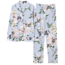 Load image into Gallery viewer, Plus Size Women Sleepwear Pajamas Set Spring Autumn Flower Long Sleeve Soft Cotton Pijama Casual Homewear Female Pyjamas