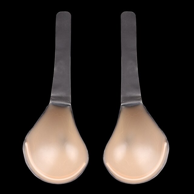 Plus size Silicone Bra E F G H Sexy Lady Invisible Strapless Push-Up Bras Self -Adhesive Sticky Gel Backless BH For dress party