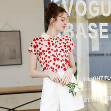 Load image into Gallery viewer, Polka Dot Blouse Girls Shirts Sweet  Lovely Lolita  Lace Ruffle Long Sleeve Shirt Women Princess Costume Tops  Bow