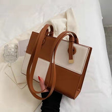 Load image into Gallery viewer, Popular small bag female 2021 new fashion stitching contrast color one-shoulder messenger small square bag