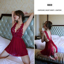Load image into Gallery viewer, Porno Dress Sexy Lingerie Pajamas Women Exotic Apparel Sex Langerie Mujer Costumes  Underwear Sex Clothes Erotic Nightdress Set