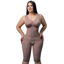 Load image into Gallery viewer, Postpartum Full Body Shaper Removable Bra With Snap Closure Shapewear Post Liposuction Fajas Colombianas
