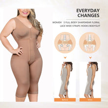 Load image into Gallery viewer, Postpartum Full Body Shaper Removable Bra With Snap Closure Shapewear Post Liposuction Fajas Colombianas