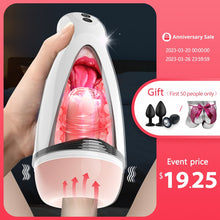 Load image into Gallery viewer, Powerful Automatic Masturbators for Men Voice Interactio Realistic Vagina Blowjob Vibration Massage Sex Tool for Men Adults 18+