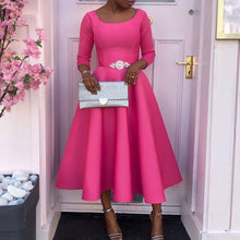 Load image into Gallery viewer, Premium Womens 2023 Summer New Solid Swing Dress Temperament Evening Dress for Women Foreign Trade Dress