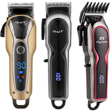 Load image into Gallery viewer, Professional Hair Trimmer Electric Hair Clipper LED Display Hair Cutting Machine Cord Cordless Dual Use Barber Razor Hairdresser